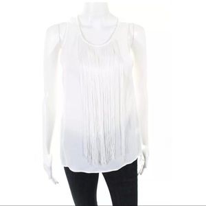Karina Grimaldi White Too with Fringe detail SZ XS